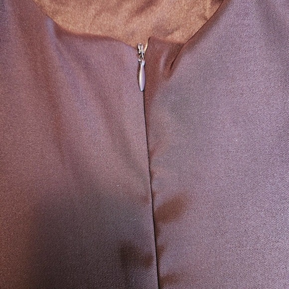 CDC Sparkling Maroon Cocktail Dress Sleeveless Cutout Back Size 10 Midi Length - Picture 7 of 14